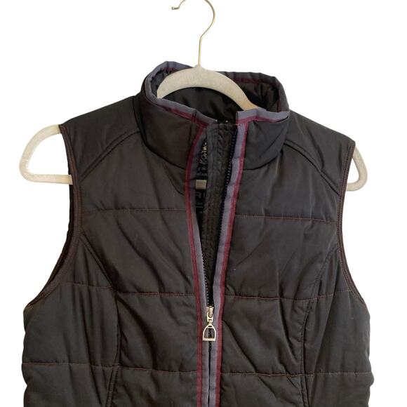 Ariat Black Soft Shell Fitted Polyester Full Zip Outdoors Puffy Vest Size Medium - Picture 8 of 16